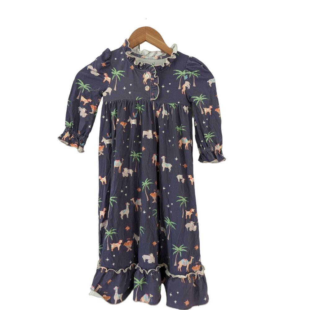 Shrimp & Grits Kids Christmas Nativity Nightgown